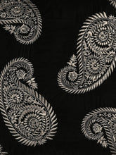 Load image into Gallery viewer, Black Paisley Velvet