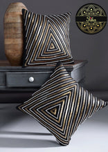 Load image into Gallery viewer, Black and Bronze Triangle Sequins