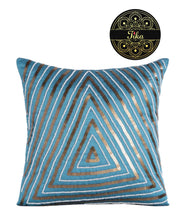 Load image into Gallery viewer, Teal and Bronze Triangle Sequins