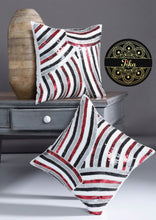 Load image into Gallery viewer, Silver &amp; Red Sequin Cushion