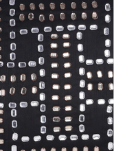 Load image into Gallery viewer, Black &amp; White Embellished Stone