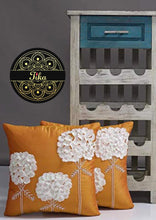 Load image into Gallery viewer, Orange with White Flowers