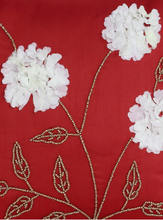 Load image into Gallery viewer, Red with White Flowers