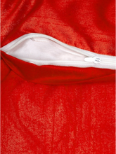 Load image into Gallery viewer, Red Cushion With Shell Leaves