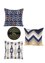 Load image into Gallery viewer, Blue &amp; Grey Ikat
