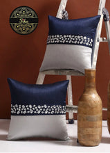 Load image into Gallery viewer, Navy and Silver Embellished Stone